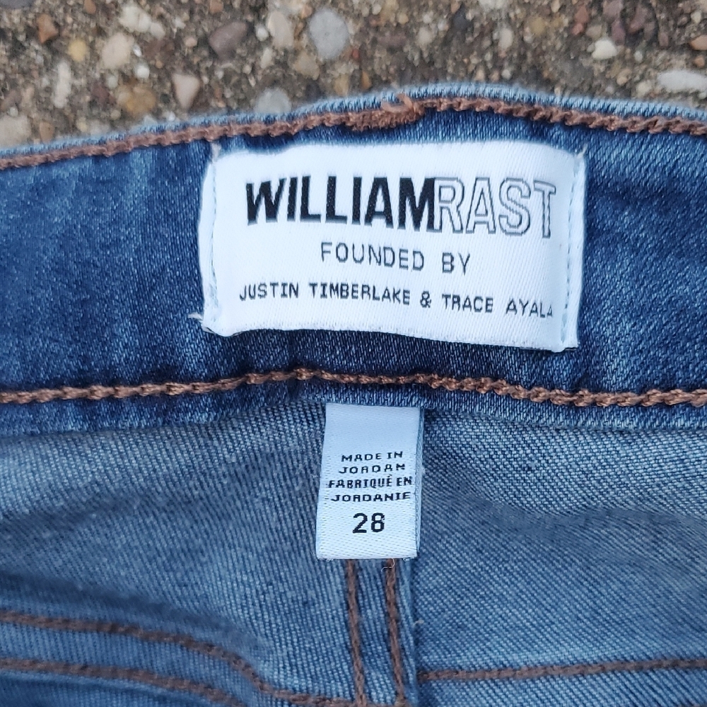 William Rast Perfect Skinny Classic Blue Denim Jeans 28 Justin Timberlake - Picture 3 of 8